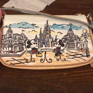 Dooney and Burke Disney Clutch with long strap